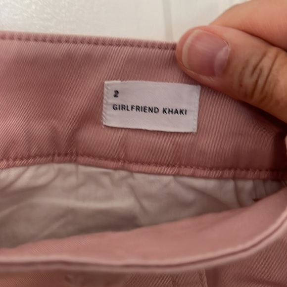 Gap blush pink girlfriend khaki straight-leg chino - Picture 3 of 5
